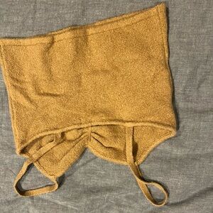 Madewell cropped brown knit. Never worn.